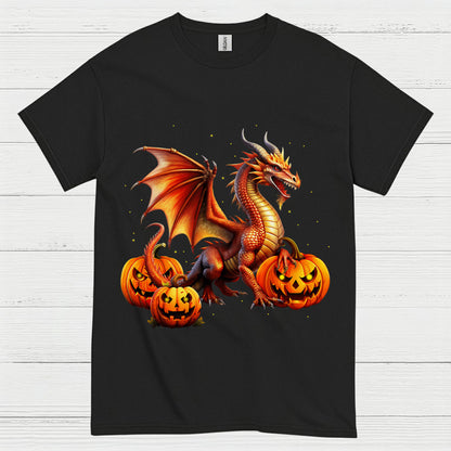 Halloween Dragon Pumpkin T Shirt