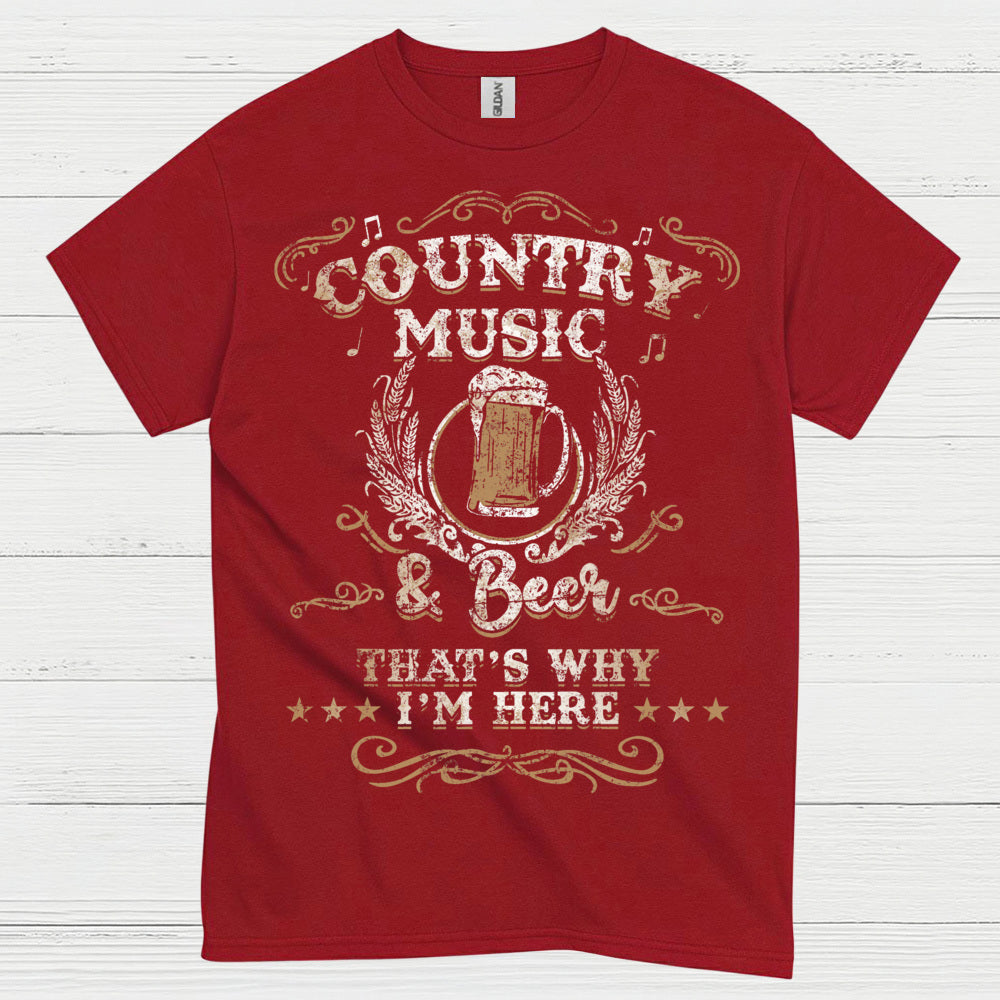 Country Music And Beer T Shirt