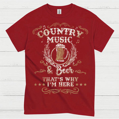 Country Music And Beer T Shirt