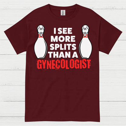 Bowling Splits Humor Funny T Shirt