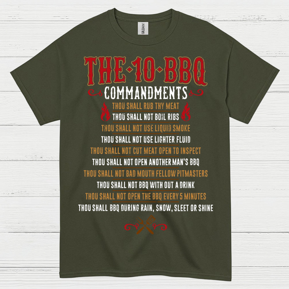 The 10 BBQ Commandments T Shirt