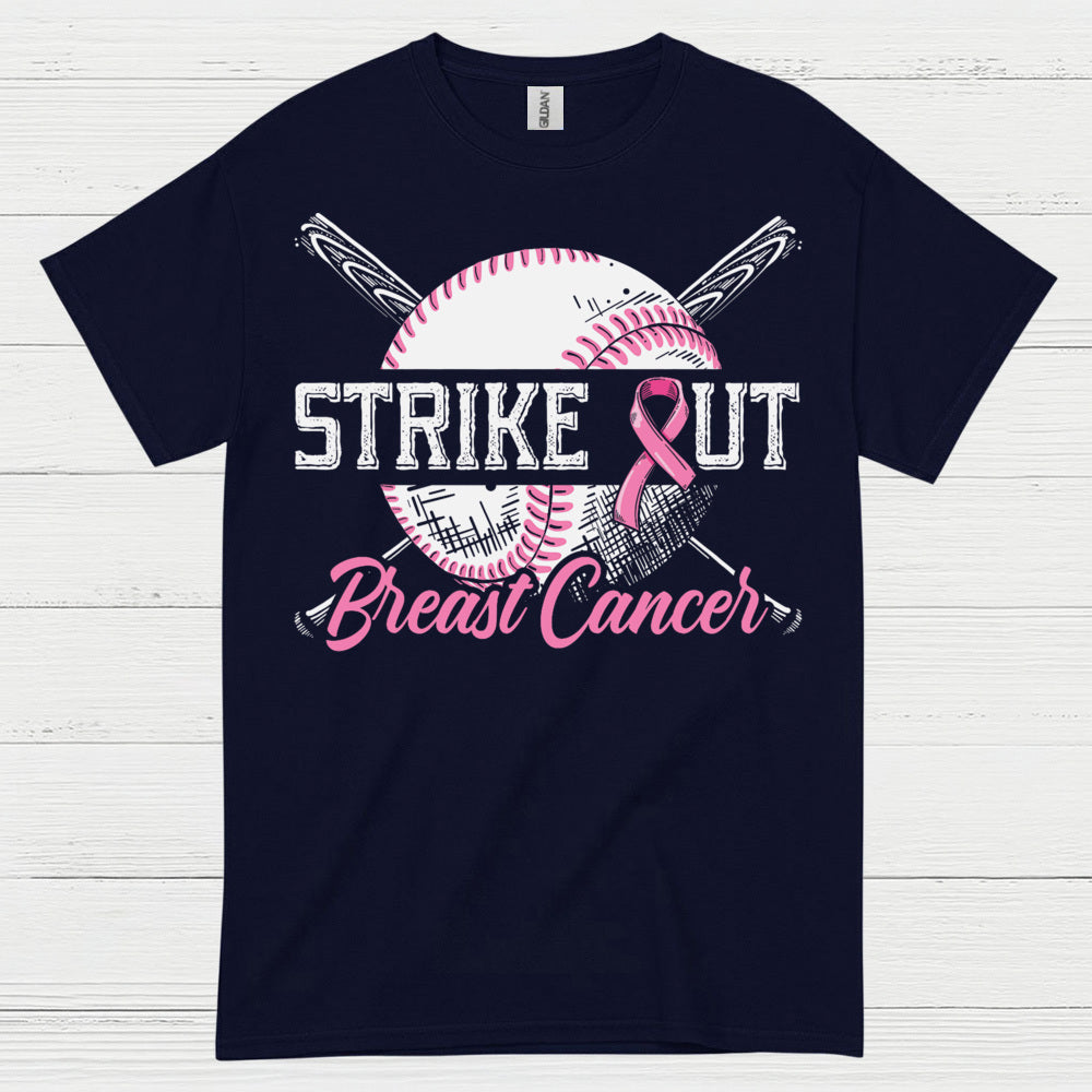 Strike Out Breast Cancer Baseball T Shirt