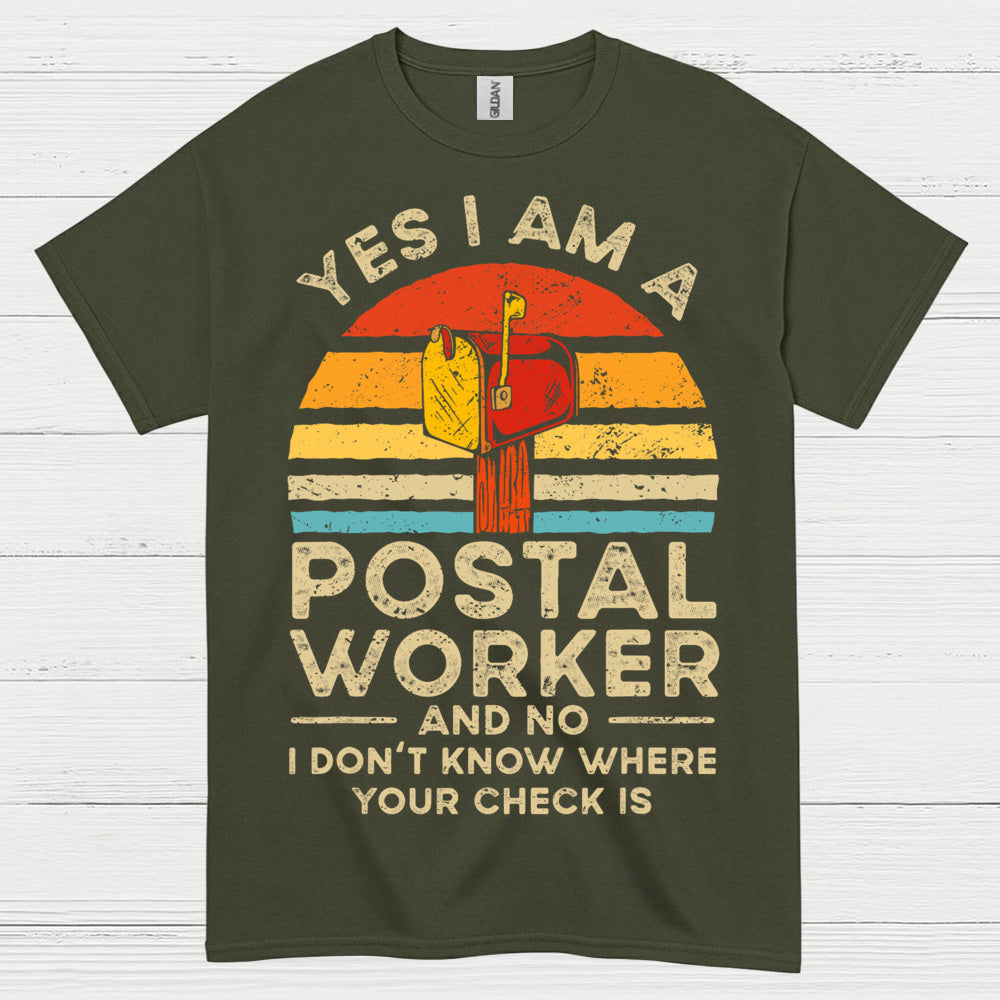 Vintage Postal Worker Humor T Shirt