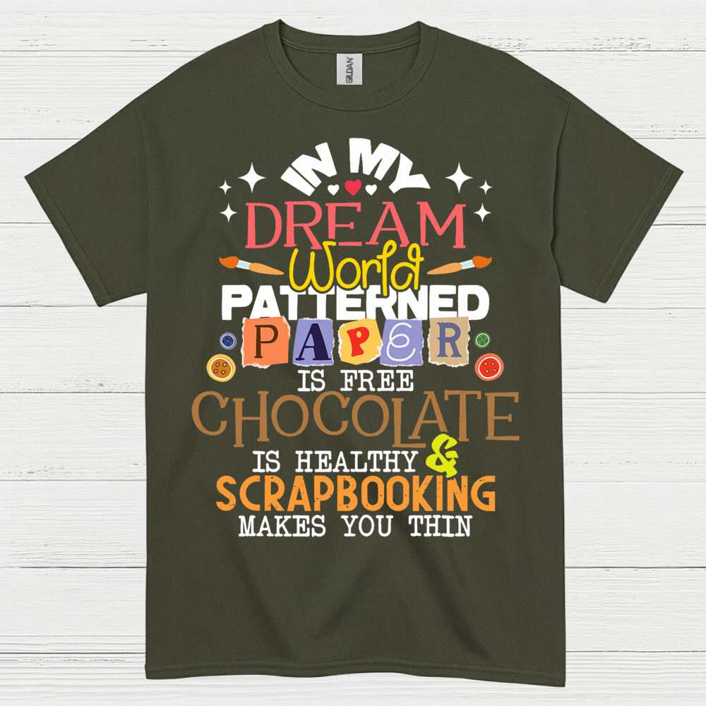 In My Dream World Patterned Paper Scrapbooking T Shirt