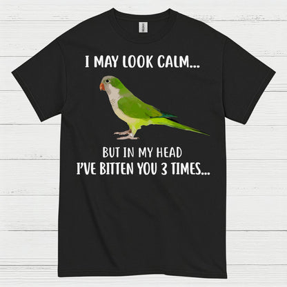 Funny Calm But Dangerous Parrot T Shirt