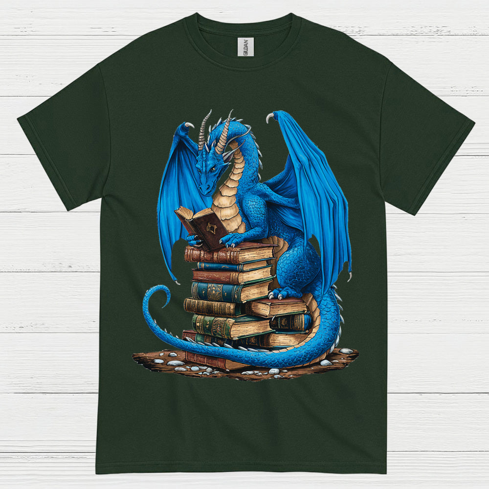 Book Dragon Reading Lover T Shirt