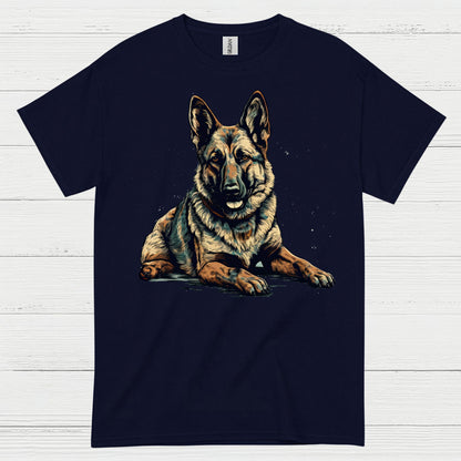 German Shepherd Realistic Portrait Loyal Dog T Shirt