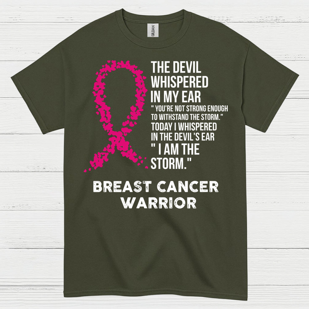 Breast Cancer Warrior Inspirational Quote T Shirt