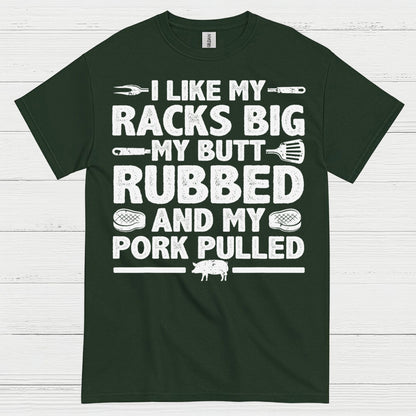 I Like My Racks Big BBQ T Shirt