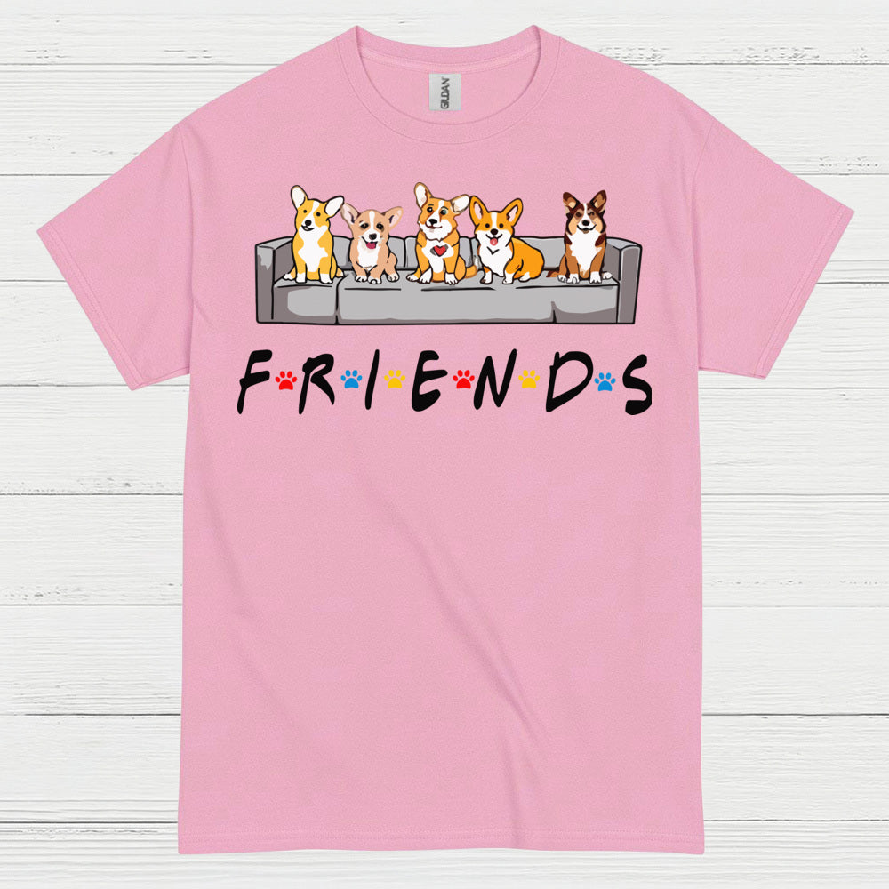 Corgi Friends Cute Dog T Shirt