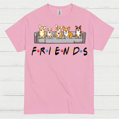 Corgi Friends Cute Dog T Shirt