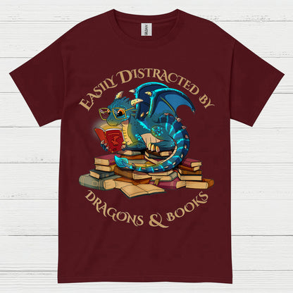Dragons And Books T Shirt