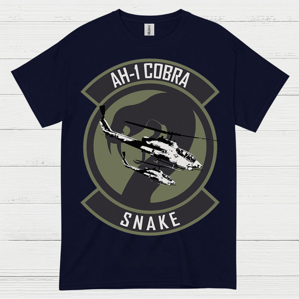 AH-1 Cobra Snake Attack Helicopter T Shirt