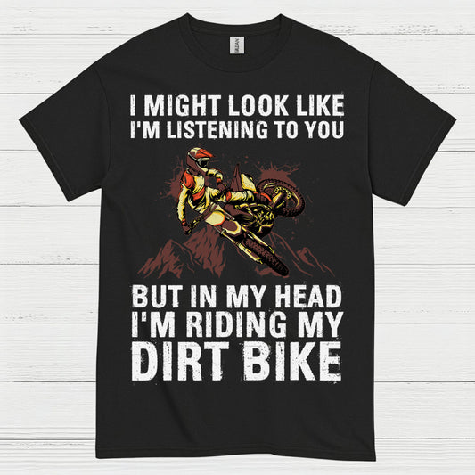 Funny Riding In My Head Dirt Bike T Shirt