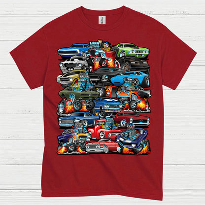 Classic Muscle Cars Collection T Shirt