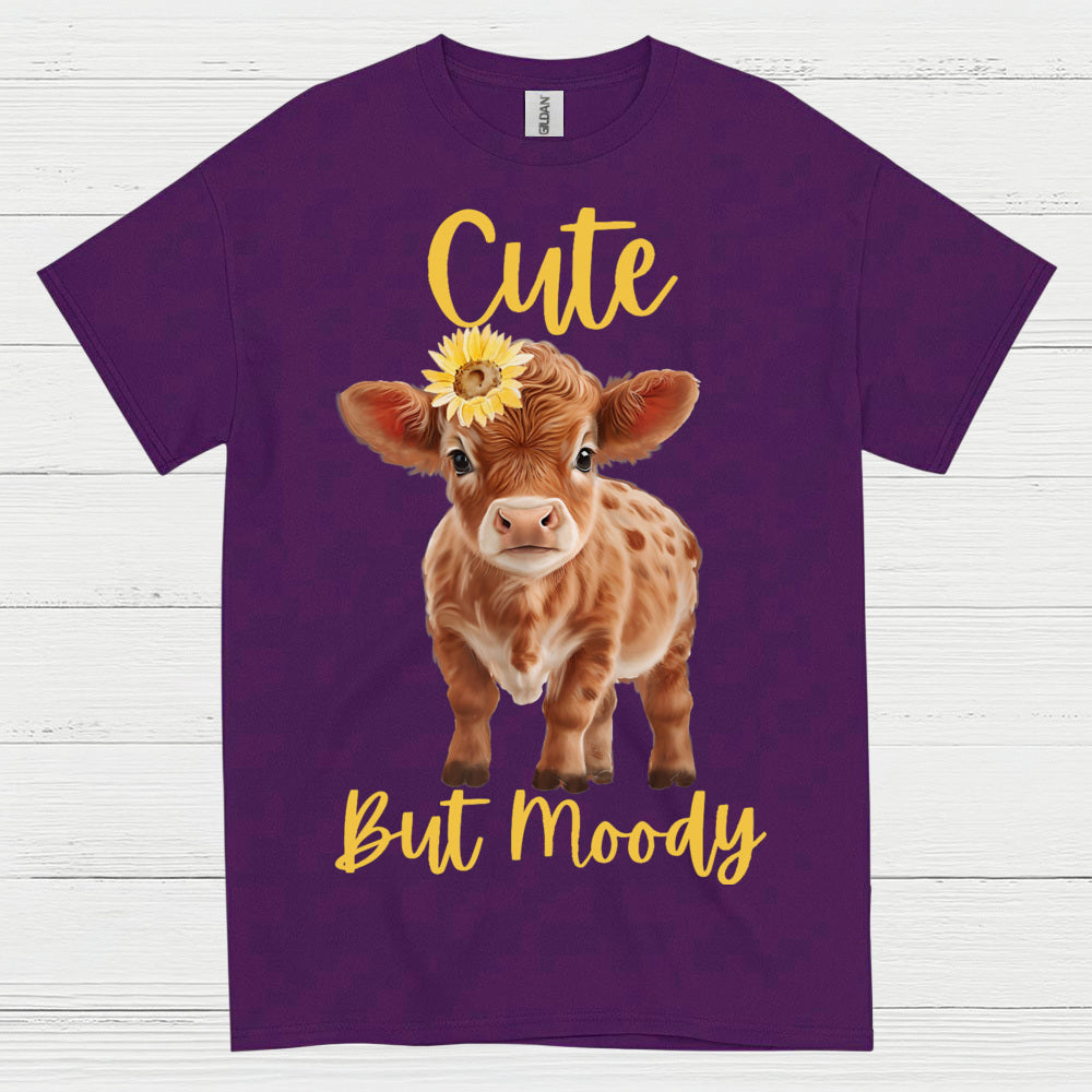 Cute But Moody Cow T Shirt
