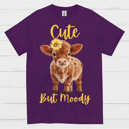 Cute But Moody Cow T Shirt