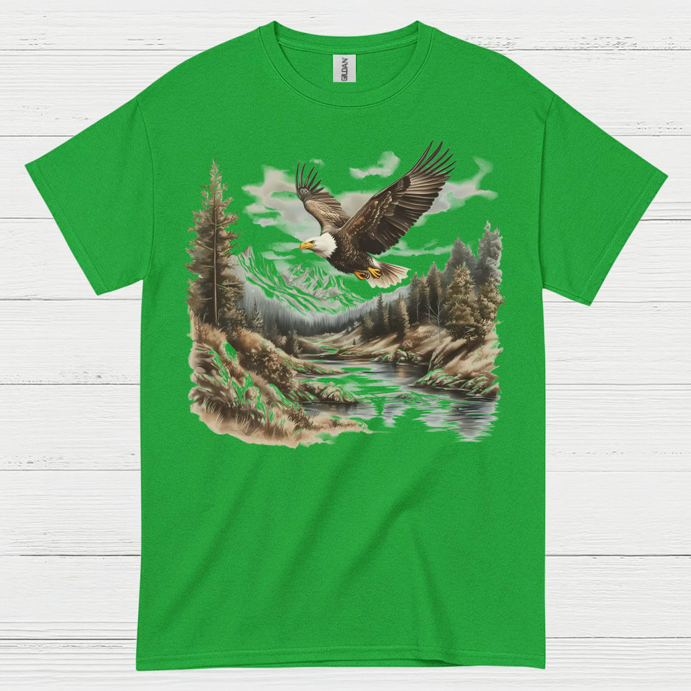 Vintage Bald Eagle Mountain River Wilderness T Shirt