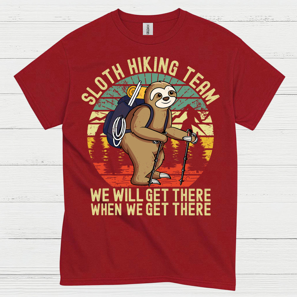 Sloth Hiking Team Funny Sloth T Shirt
