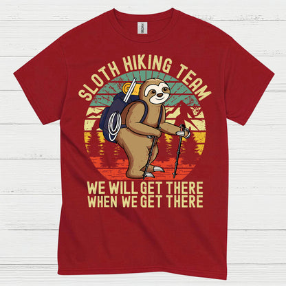 Sloth Hiking Team Funny Sloth T Shirt