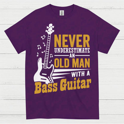 Never Underestimate Bass Guitar T Shirt