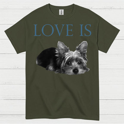 Love Is Yorkie Dog Lover T Shirt