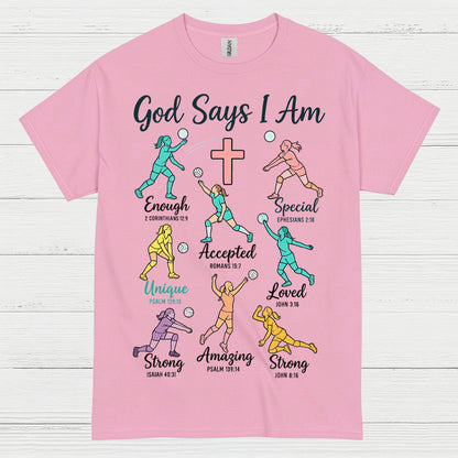 God Says I Am Christian Faith T Shirt