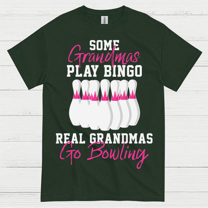Real Grandmas Go Bowling Funny T Shirt