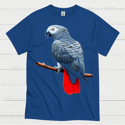African Grey Parrot Graphic T Shirt