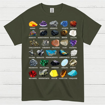 Mineral Chart Geology T Shirt