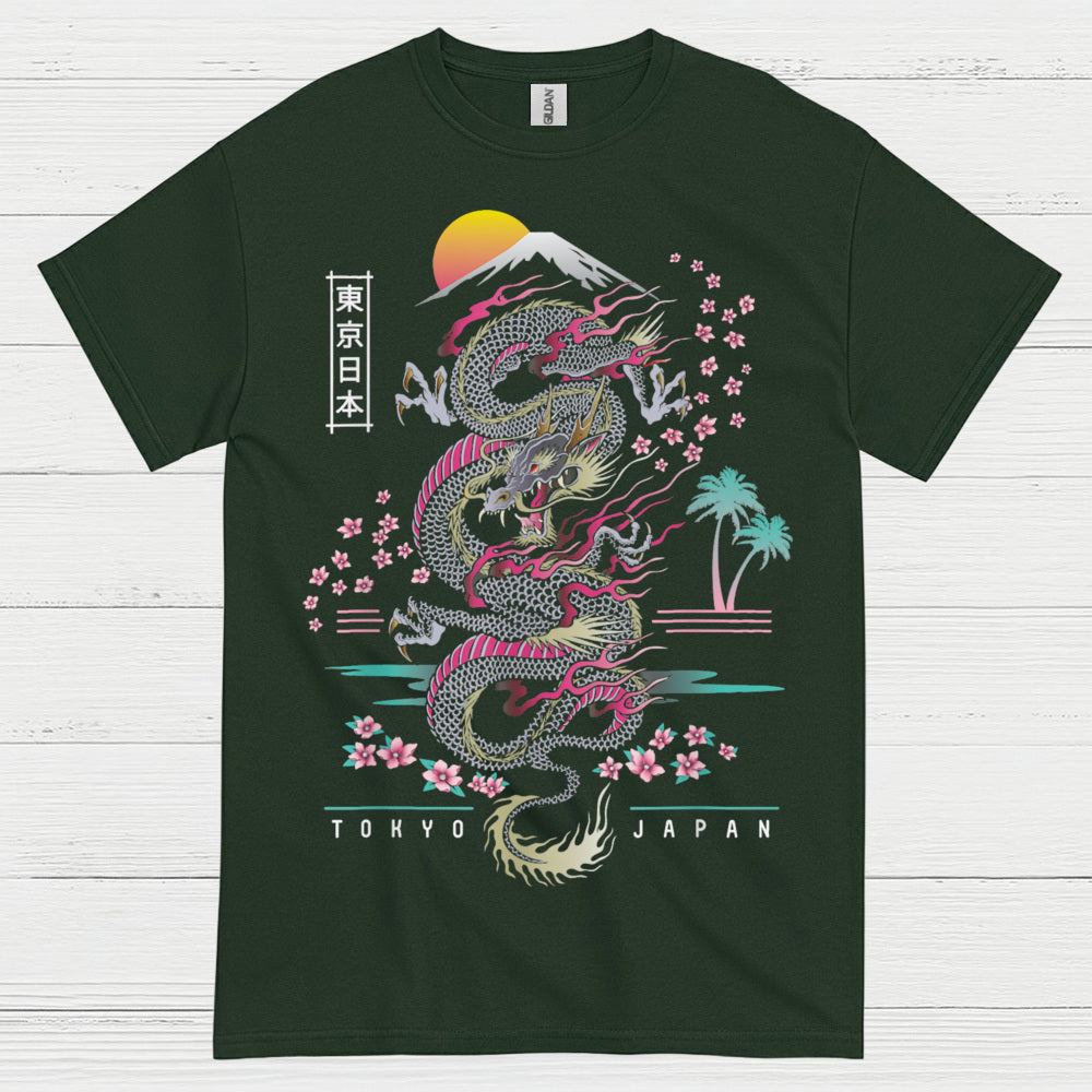 Rising Sun Tokyo Dragon T Shirt