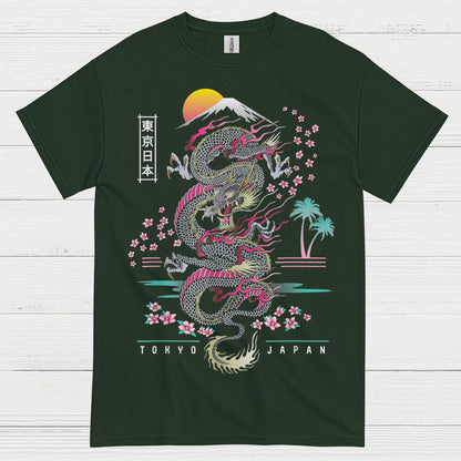 Rising Sun Tokyo Dragon T Shirt