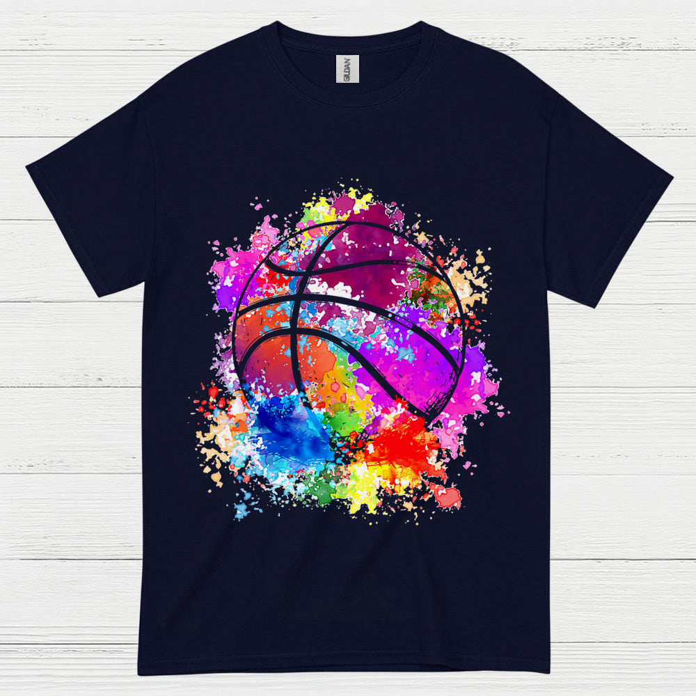 Color Splash Basketball T Shirt