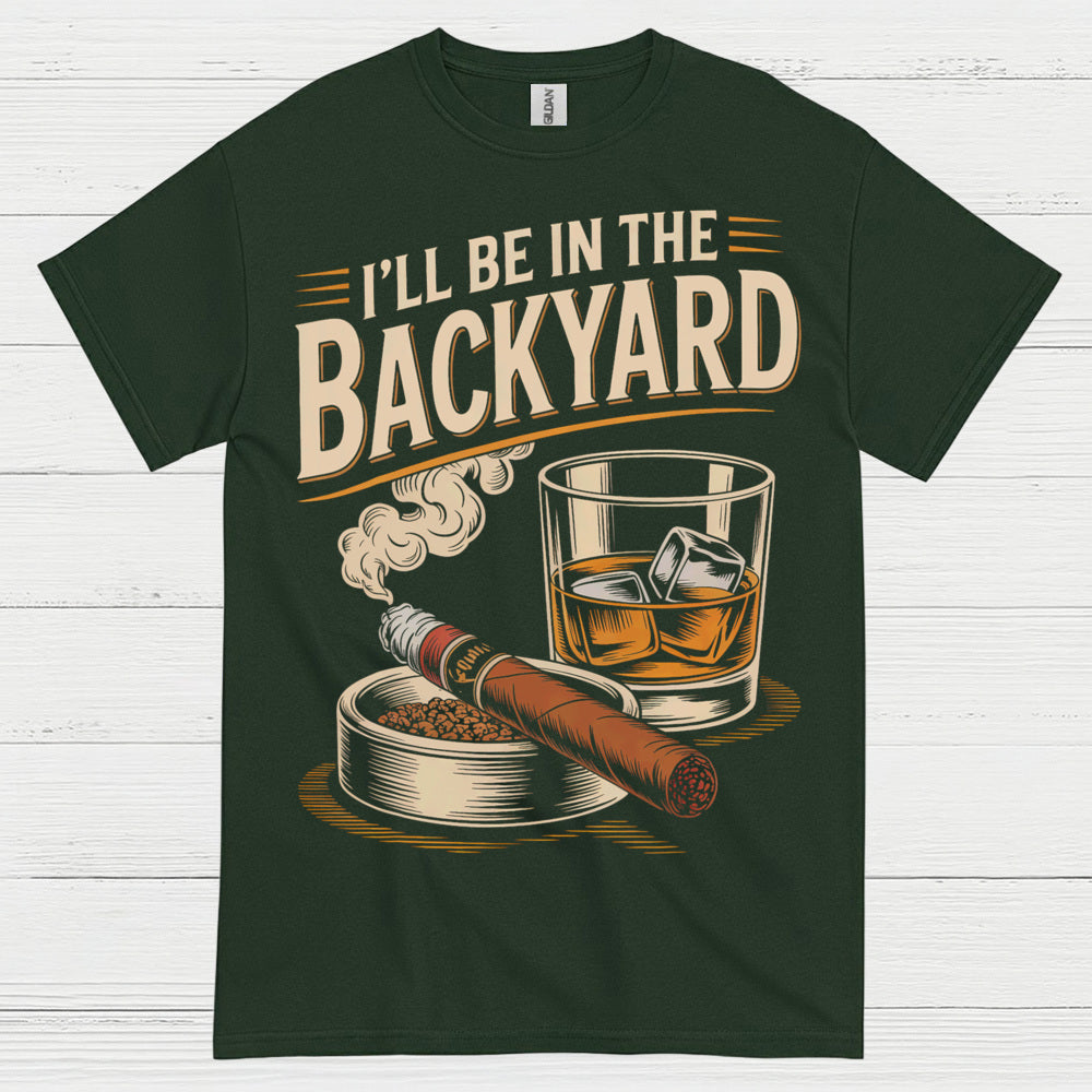 Backyard Nights Cigar And Whiskey T Shirt