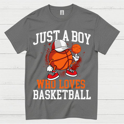 Just A Boy Who Loves Basketball T Shirt