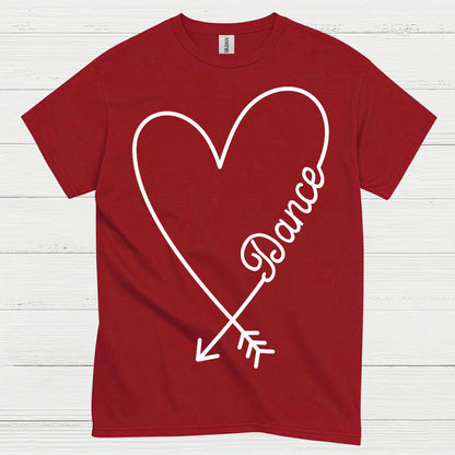 Love Dance Heart Simple T Shirt