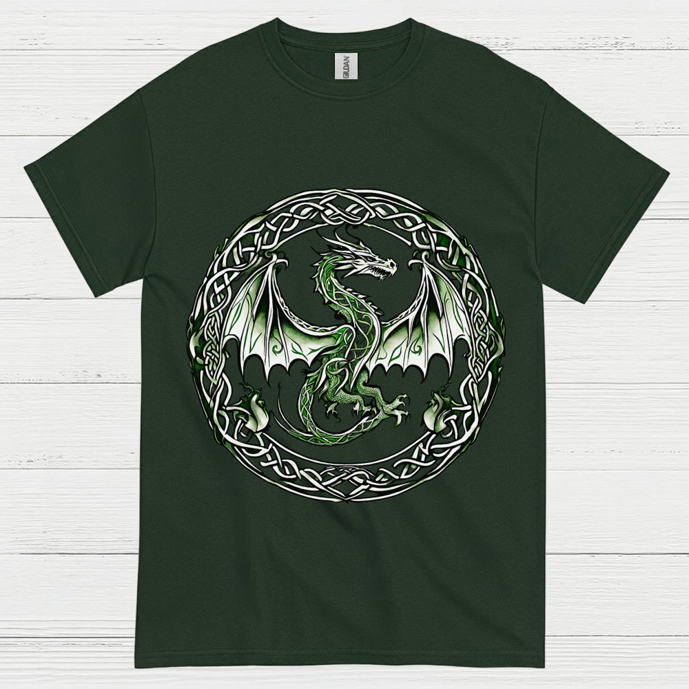 Celtic Green Dragon T Shirt