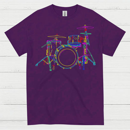 Neon Drum Set T Shirt