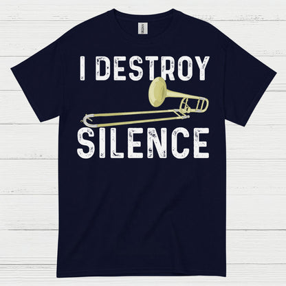 Destroy Silence Trombone T Shirt