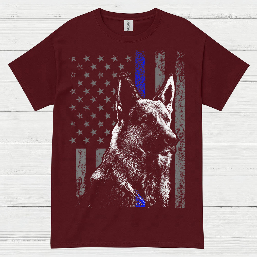 Thin Blue Line Shepherd T Shirt