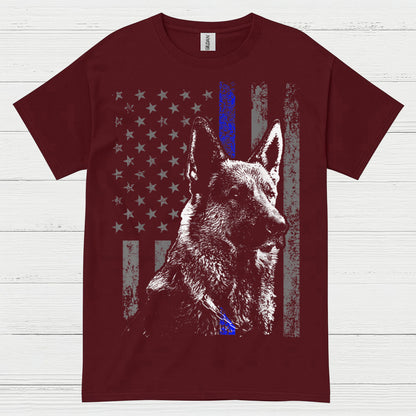 Thin Blue Line Shepherd T Shirt