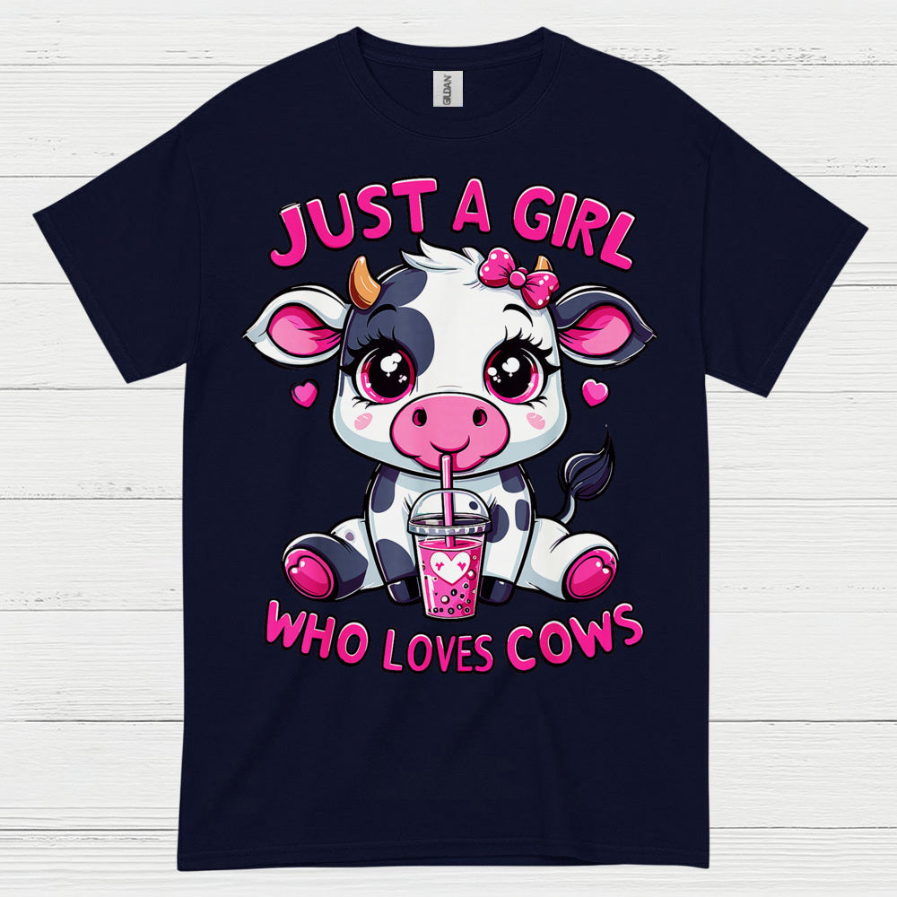 Just A Girl Who Loves Cows T Shirt