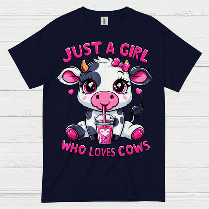 Just A Girl Who Loves Cows T Shirt