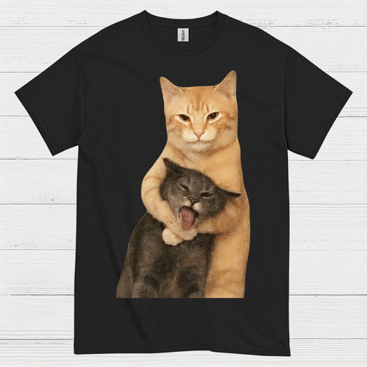 Funny Cat Hug Meme T Shirt