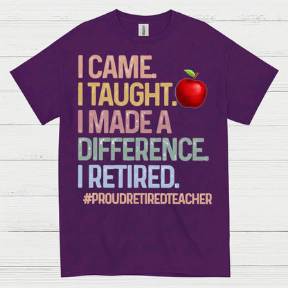 Proud Retired Teacher T Shirt