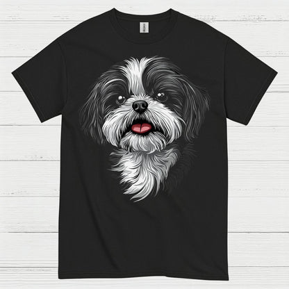 Cute Shih Tzu Portrait Graphic T Shirt