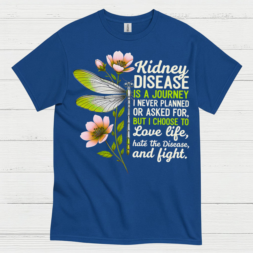 Kidney Disease Journey Love Life Strength T Shirt