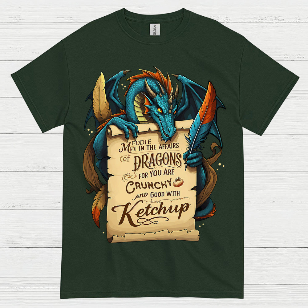 Crunchy With Ketchup Dragon T Shirt