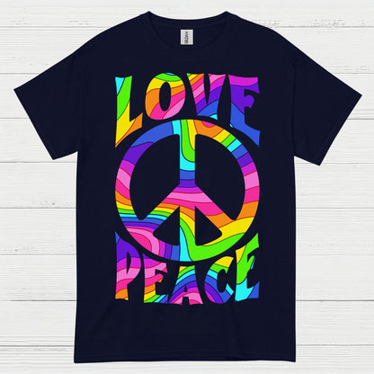 Love Peace Retro Groovy T Shirt