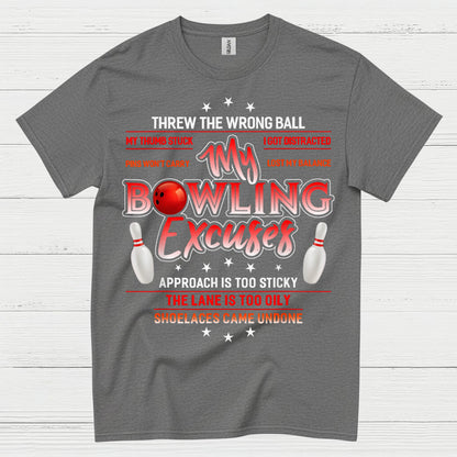 Bowling Spirit Minimal Artistic T Shirt